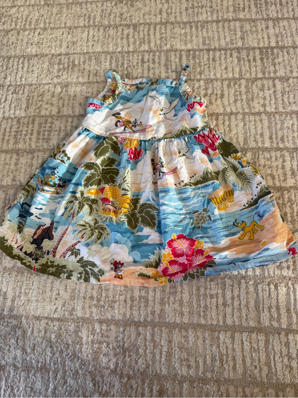 Disney Baby Hawaii Multicolor Floral Dress size 3-6 months